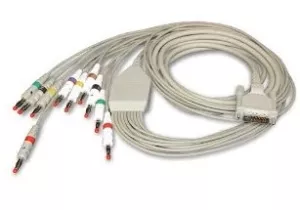 Schiller America Cable, ECG 10 Lead Patient Cable, USA 3.5 m, With Non-Detachable Leads, Clip AT-10 - M-493913-1565 | Each