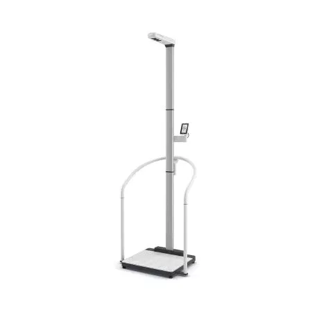 Seca Column Scale with Handrail seca Digital Display 800 lbs. Capacity White AC Adapter / Battery Operated - M-1166268-3046 | Each