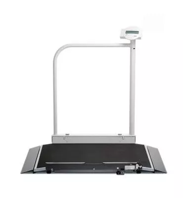 Seca Wheelchair Scale with Fold-down Handrail seca 676 Digital Display 800 lbs. Capacity AC Operation - M-1041440-4695 | Each