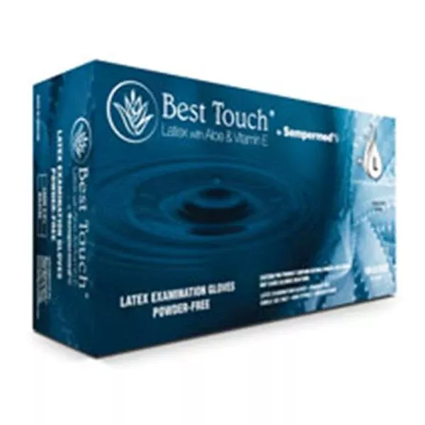 Sempermed USA Gloves Exam Best Touch Powder-Free Latex Medium White 100/Bx, 10 BX/CA (BTLA103)