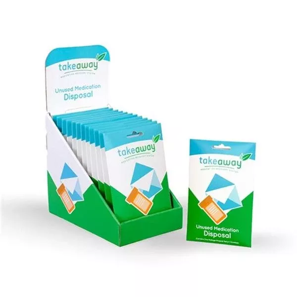 Sharps Compliance Envelope Medication Recovery TakeAway Standard Green 12/Ca