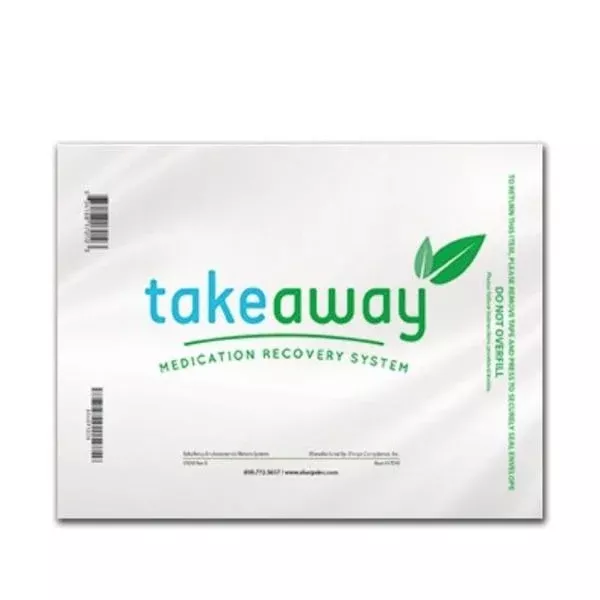 Sharps Compliance Envelope Medication Recovery TakeAway Standard White 250/Ca