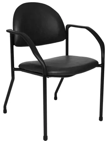 Side Chair McKesson Blue Fog Fixed Armrests Poly-Foam Upholstery - M-553948-1838 | Each