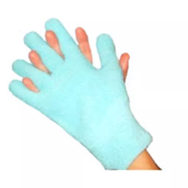 Silipos Glove Moisturizing GeLuscious Terrycloth Turquoise/Pink 1/Pr
