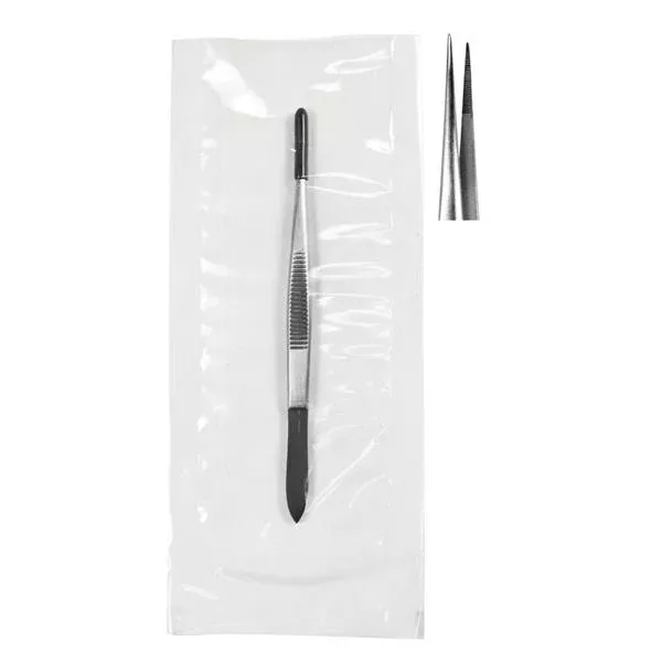Sklar Instruments Forcep Splinter Econo 3-1/2" Fn Tp Serrated Straight SS Disp Ea, 50 EA/CA (96-2765)