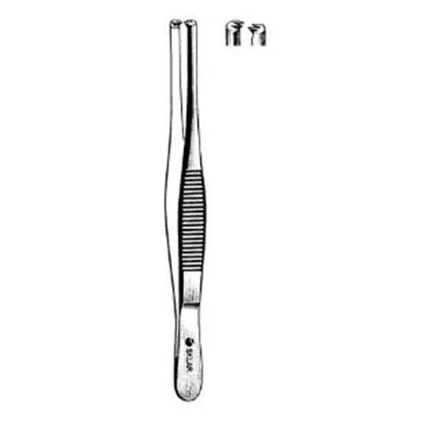 Sklar Instruments Forcep Tissue 6" Straight 2x3 Teeth Stainless Steel Ea (19-1460)
