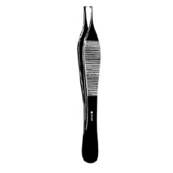 Sklar Instruments Forcep Tissue Adson 4-3/4" Smooth Jaw Straight 2x3 Teeth SS/Ct Ea