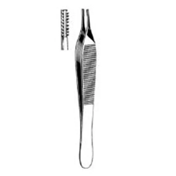 Sklar Instruments Forcep Tissue Adson-Brown Merit 4-3/4" Serr Strt 7x7 Sd-Tth SS Ea