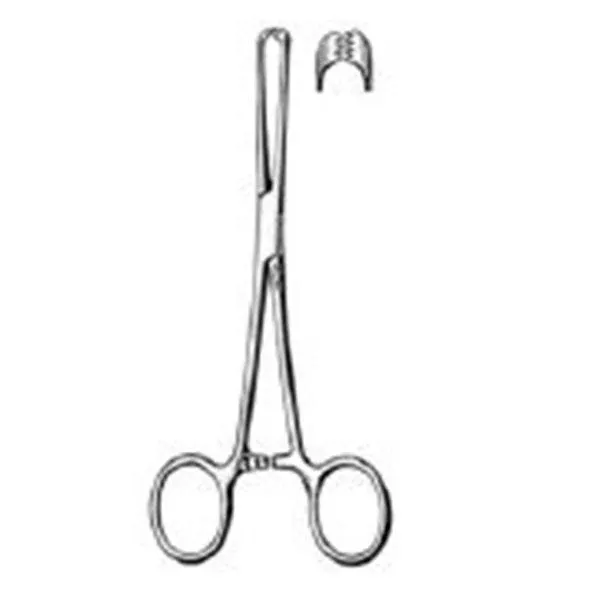 Sklar Instruments Forcep Tissue Allis 20" Straight 5x6 Teeth Stainless Steel Ea