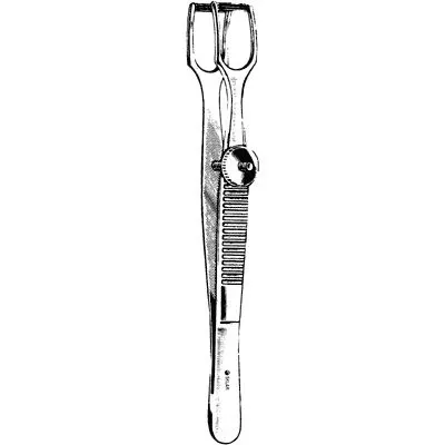 Sklar Instruments Forcep Tissue Cottle-Columella 4-1/2" Fen Tp Serrated Strt SS Ea