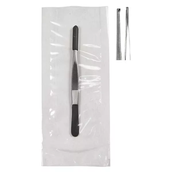 Sklar Instruments Forcep Tissue Econo 5" 1x2 Teeth Straight 1x2 Teeth SS Disp Ea, 25 EA/CA (96-2579)