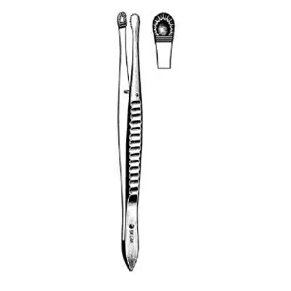 Sklar Instruments Forcep Tissue Russian 10" Serrated Straight Stainless Steel ea