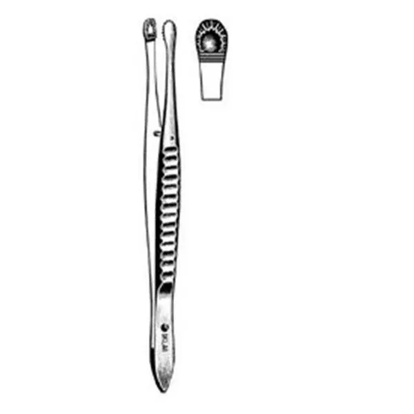 Sklar Instruments Forcep Tissue Russian 6" Serrated Straight Stainless Steel Ea