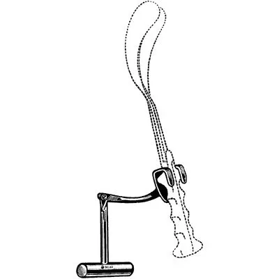 Sklar Instruments Handle Traction Bill 7-1/2" Stainless Steel Ea