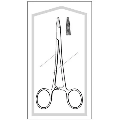 Sklar Instruments Holder Needle Baumgartner Econo 5-1/2" Serrated Jaw SS Disp 25/Ca