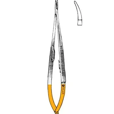 Sklar Instruments Holder Needle Castroviejo 5-1/2" Curved Ea