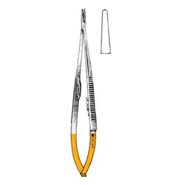 Sklar Instruments Holder Needle Castroviejo 5-1/2" Straight SS/TC Ea