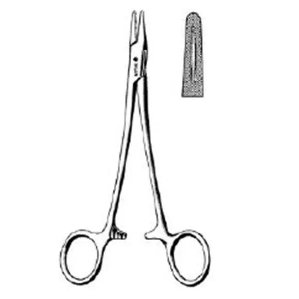 Sklar Instruments Holder Needle Mayo-Hegar 10-1/2" Cross Serrated Straight SS Ea