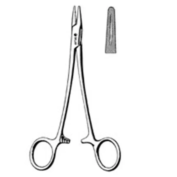 Sklar Instruments Holder Needle Mayo-Hegar 7" Cross Serrated Wide Jaws Strt SS Ea