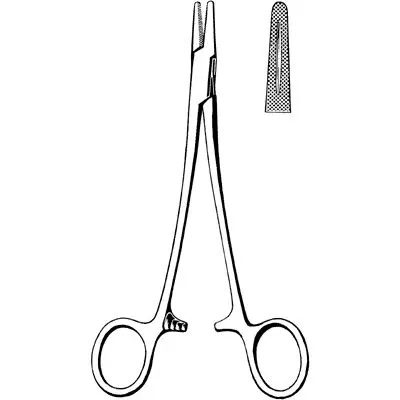 Sklar Instruments Holder Needle Mayo-Hegar Econo 8" Straight Blunt SS Disp 12/Bx