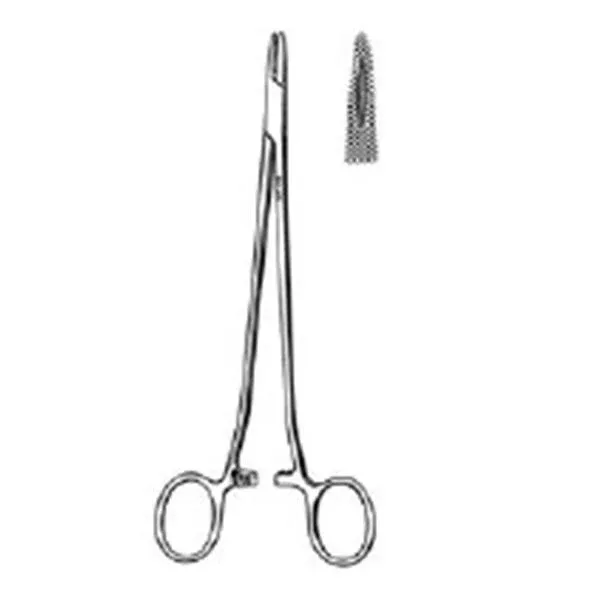 Sklar Instruments Holder Needle Sarot 10-1/4" Serrated Jaw Straight SS Ea
