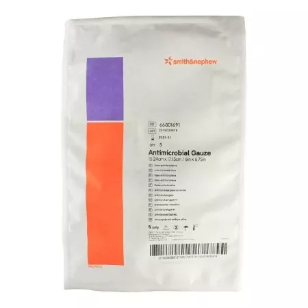 Smith & Nephew Wound Care Gauze Filler 6x6" Antimicrobial 50/Ca