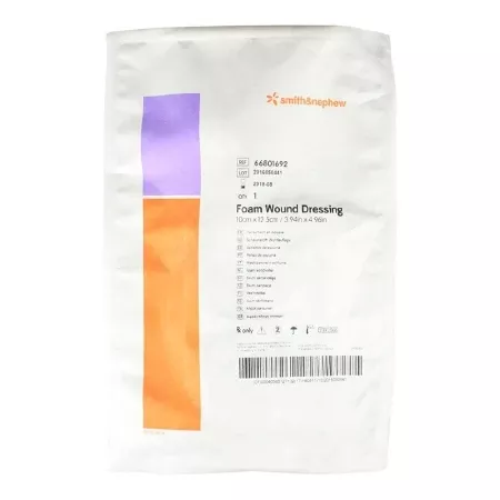 Smith & Nephew Wound Care Gauze Wound Filler Foam 4x5x1/2" Large X-Ray Detectable LF 5/Ca