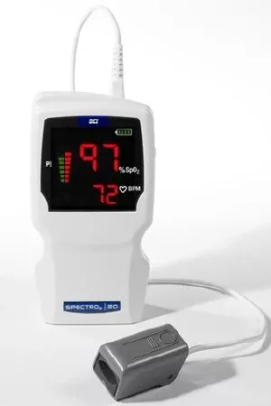 Smiths Medical Handheld Pulse Oximeter Spectro2 20 AC Power / Battery Operated Without Alarm - M-700663-4806 | Each