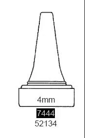 Specline Ear Speculum Tip Round Tip Plastic 4 mm Disposable - M-364078-1898 | Case of 5000