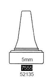 Specline Ear Speculum Tip Round Tip Plastic 5 mm Disposable - M-366270-1778 | Case of 5000