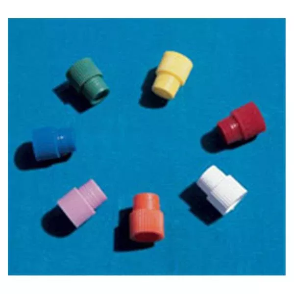 Stockwell Scientific Hollow Top Plug Cap Low Density Polyethylene White 1000/Bg