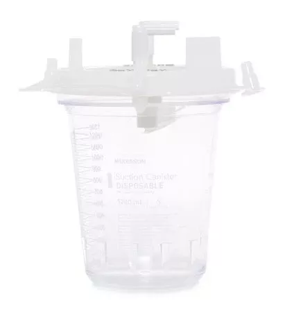 Suction Canister McKesson 1200 mL Pour Lid - M-1132481-1567 | Box of 8