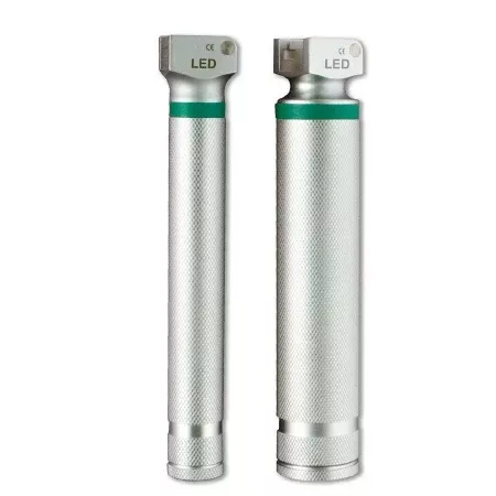 Sun Med Handle GreenLine Penlite, Chrome Plated Brass, Autoclavable, 2 "AA" Batteries, Latex-free, Satin Finish For Green System Fiber Optic Blades - M-841568-4041 | Each