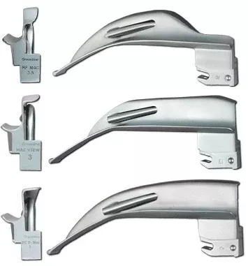 Sun Med Laryngoscope Blade E-Mac Macintosh English Type Size 3.5 Extended Medium Adult - M-668336-1450 | Each