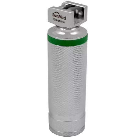 Sun Med Laryngoscope Handle GreenLine/D Greenline FiberOptic Stubby Handle - M-843606-4140 | Each