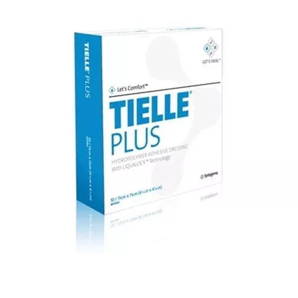 Systagenix Wound Management Dressing Wnd Tielle Plus HydrPlmr Fm 5-7/8x7 Adhs Spr Abs 5x5/Bx