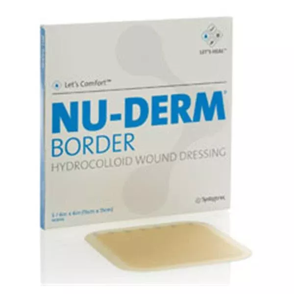 Systagenix Wound Management Dressing Wound Nu-Derm Hydrocolloid 6x6" Strl Absorbent LF 4x5/Bx