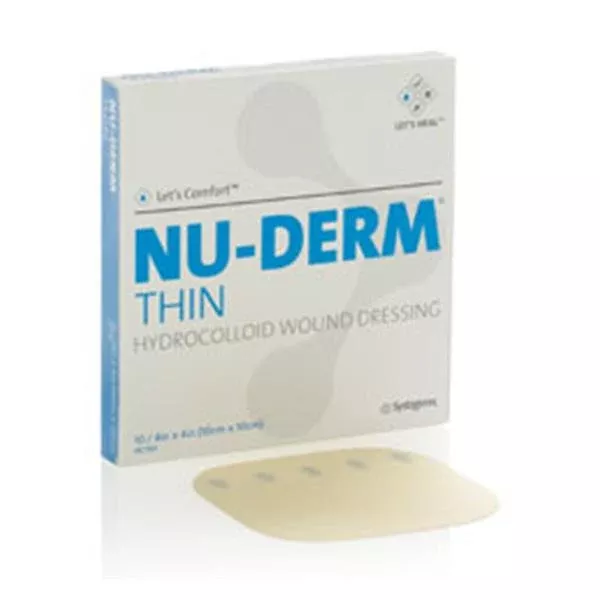 Systagenix Wound Management Drsng Wnd N-Drm Brdr Thn Hdrcld 4x4 Thn Strl Adh Abs LF 10/Cr