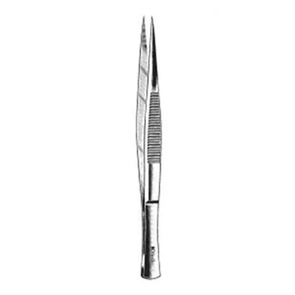 Teleflex Medical Forcep Plain Splinter 3-1/2" Serrated Straight Stainless Steel Ea (KM39364)