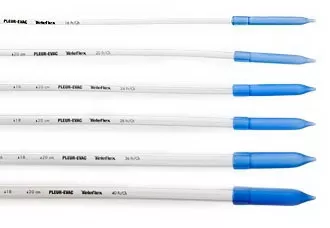 Teleflex Medical Thoracic Catheter Pleur-evac 16 Fr. Straight Style - M-986859-3884 | Case of 10