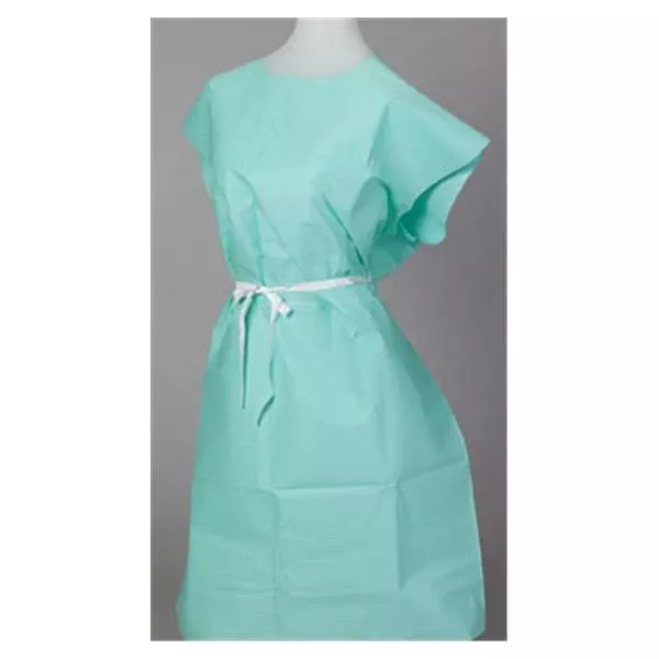 Tidi ProductsGown Exam 30 in x 42 in Teal 50/Ca