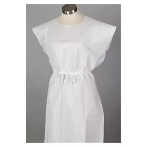 Tidi ProductsGown Exam 30 in x 42 in White 50/CA