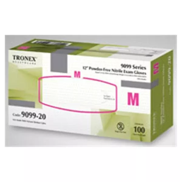 Tronex International Gloves Exam Powder-Free Nitrile Latex-Free Medium Blue 1000/Ca