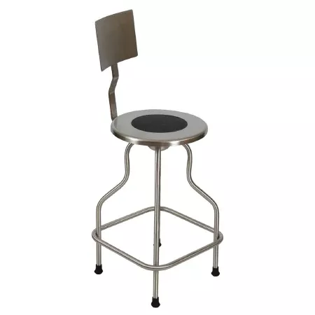 UMF Medical Exam Stool Backrest, Stainless Steel Spin Lift Screw Adjustment - M-649930-3716 | Each