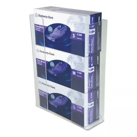 Unimed - Midwest Glove Box Holder Horizontal Mounted 3-Box Capacity Clear 3-1/2 X 11 X 14-1/2 Inch Acrylic - M-804077-1667 | Case of 5
