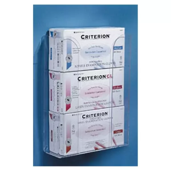 Unimed-MidwestGlove Box Holder Acrylic Triple White Ea