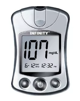 US Diagnostics Blood Glucose Meter US Diagnostics Infinity 5 Second Results Stores Up To 250 Results , 14 and 30 Day Averaging Auto Coding - M-898970-3959 | Each