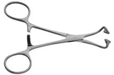 V Mueller Forcep Non-Perforating 4" Ea