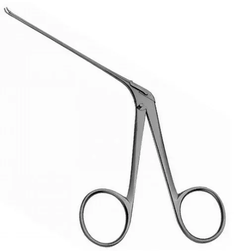 V Mueller Forcep Tympanoplasty Wullstein 2-3/4" Oval Cup Angled Up 2Actn Ea