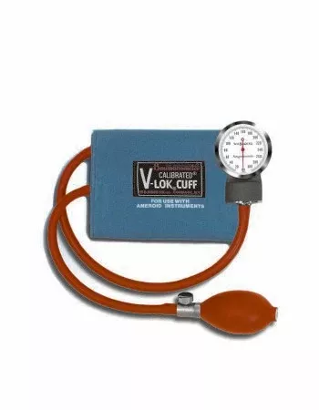 W.A. Baum Aneroid Sphygmomanometer with Cuff Baumanometer 2-Tube Pocket Size Hand Held Adult Large Cuff - M-462241-3819 | Each